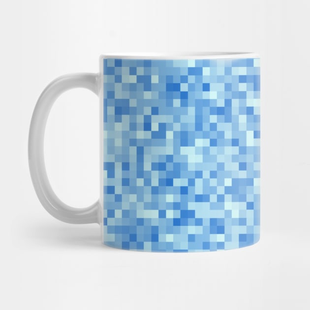 Blue Pixelated Pattern by BiscuitSnack